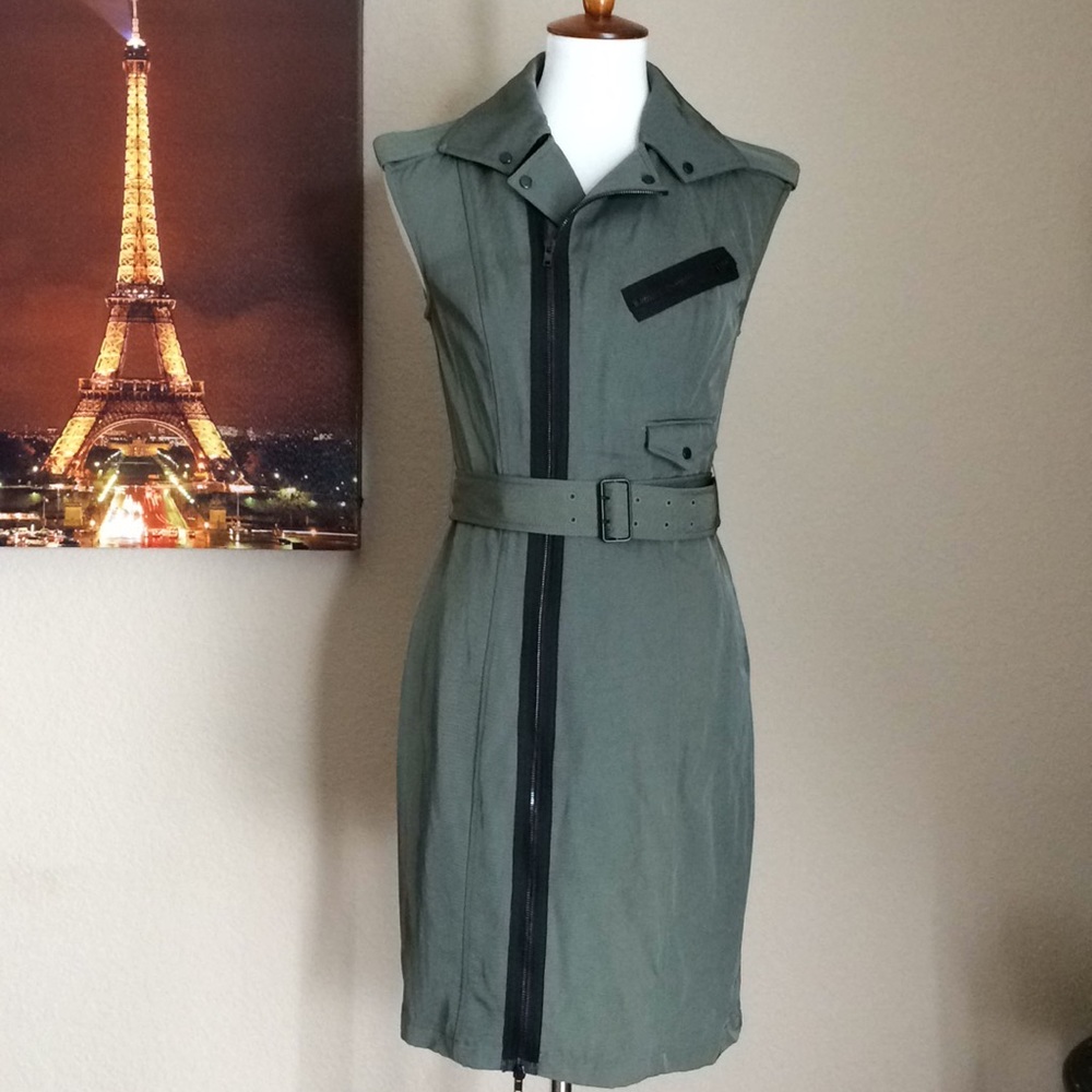 Alexander Wang  Military Belt Dress